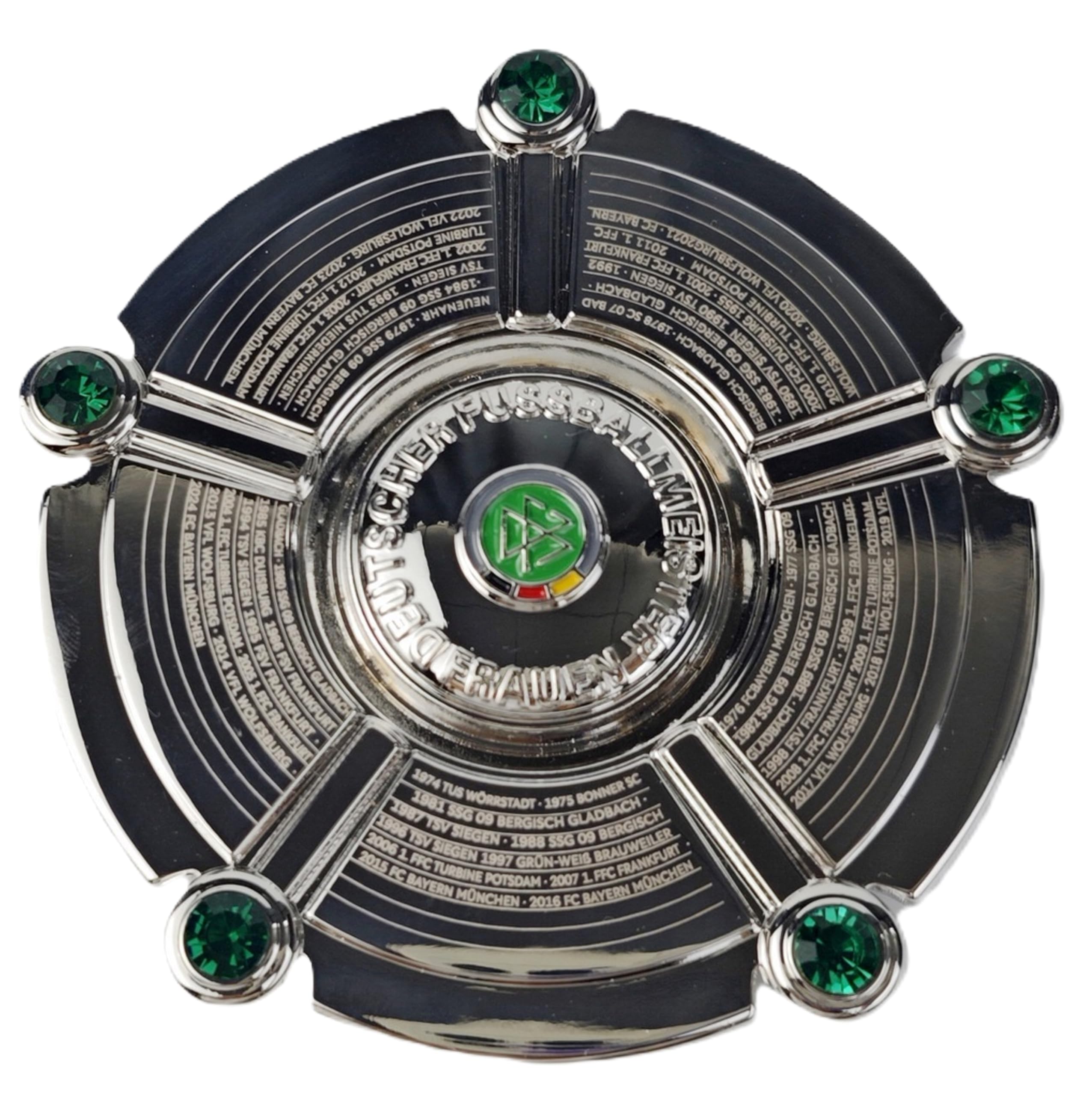 DFB Women's Bundesliga Championship Bowl 70 mm Official Metal Miniature Licensed Football Fan Item with Gift Box and Certificate of Authenticity