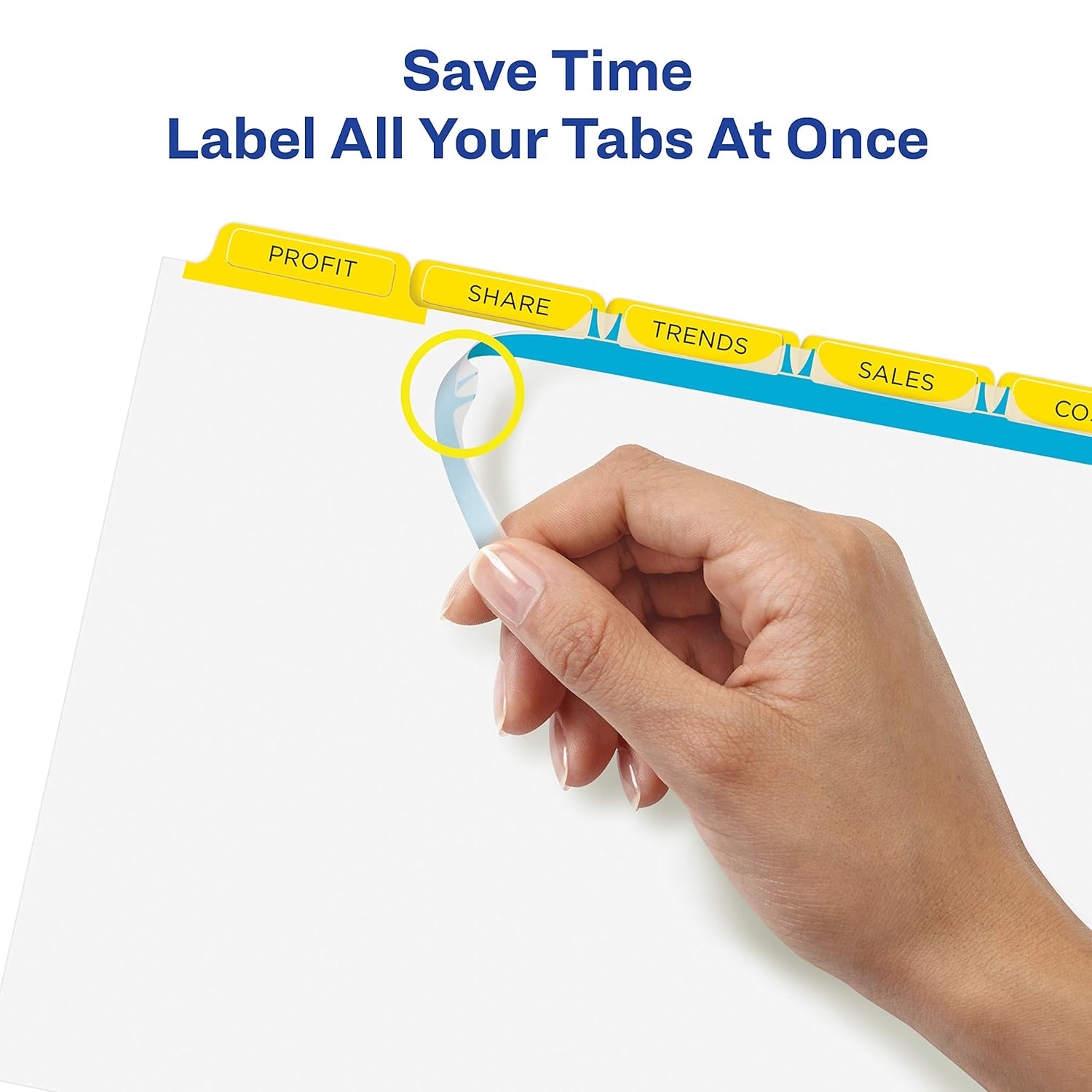 avery easy apply 8 tab