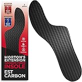 EstCarbon - Carbon Fiber Insole - 1 pc, Men 6.5-7, Women 7.5-8 - Mortons Extension - Orthotic Insole - Rigid Shoe Insert - Foot Arch Support - Turf Toe Stiff Plate - Thin Sport Sole