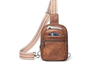 LATMAP 3L SMALL Sling Bag Fanny Packs For Women Men Mini Crossbody Chest Belt Travel Bag Purse Handbag Faux Leather Fashion Cute