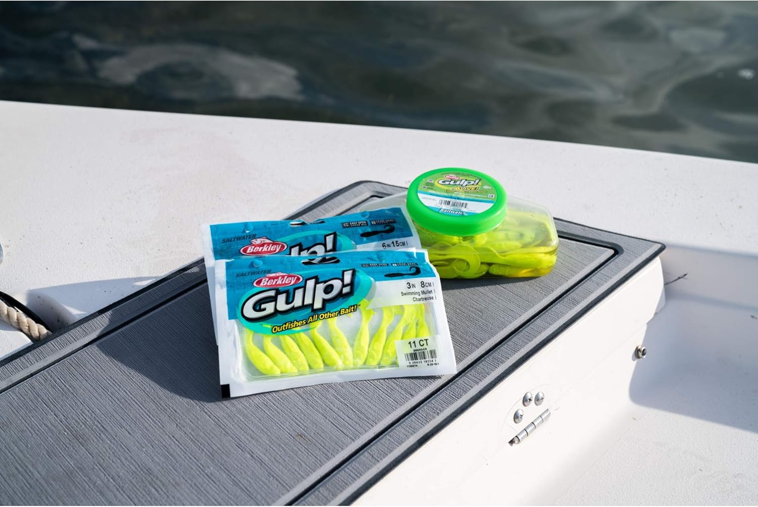 Berkley Gulp! Alive Swimming Mullet Soft Fishing Bait : Sports & Outdoors