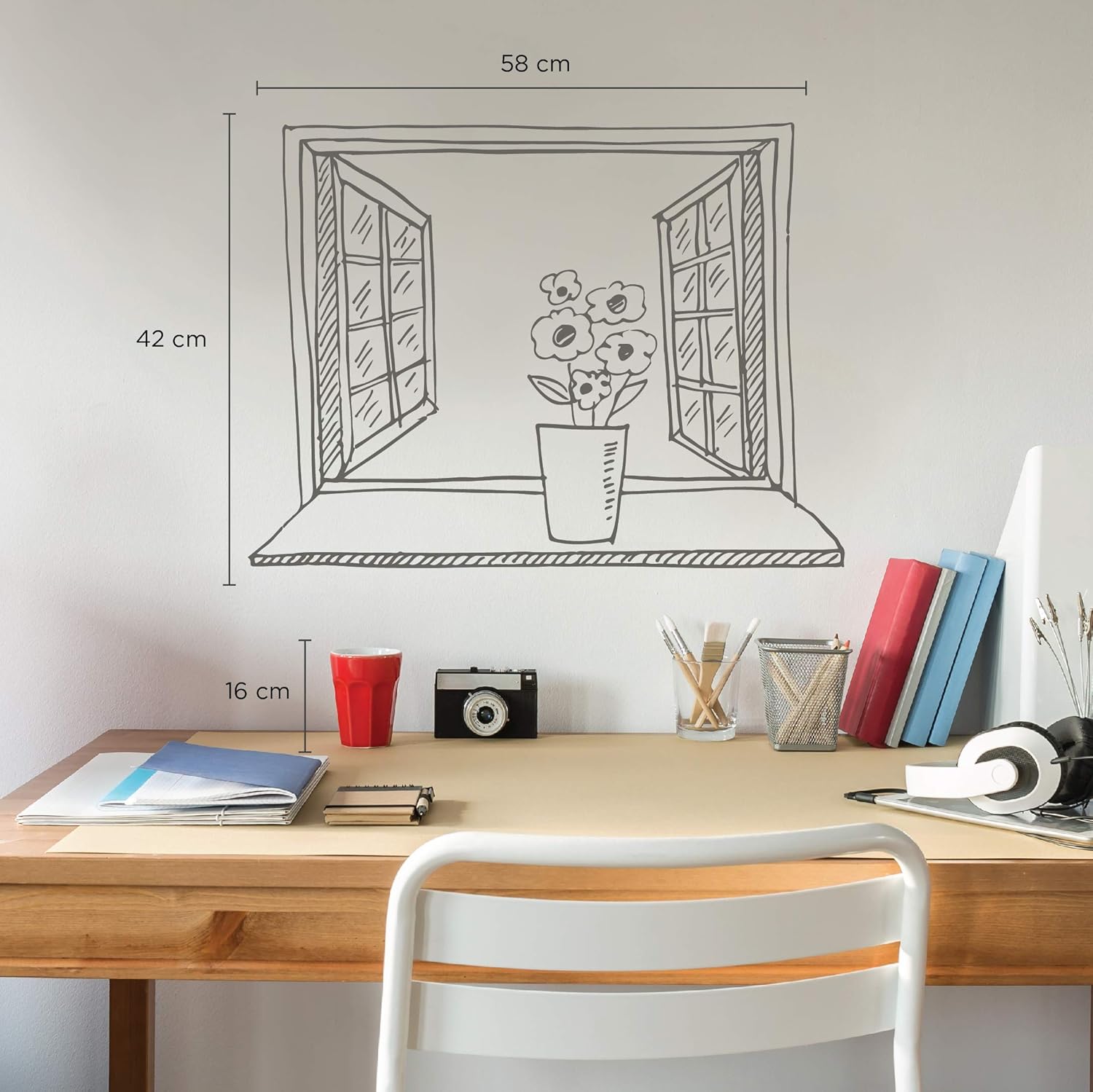 Buy Asian Paints Wall Ons Window Doodle Decal Diy Removable