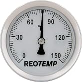 REOTEMP S1-F39 Magnetic Analog Surface Thermometer, 0 to 150 Fahrenheit