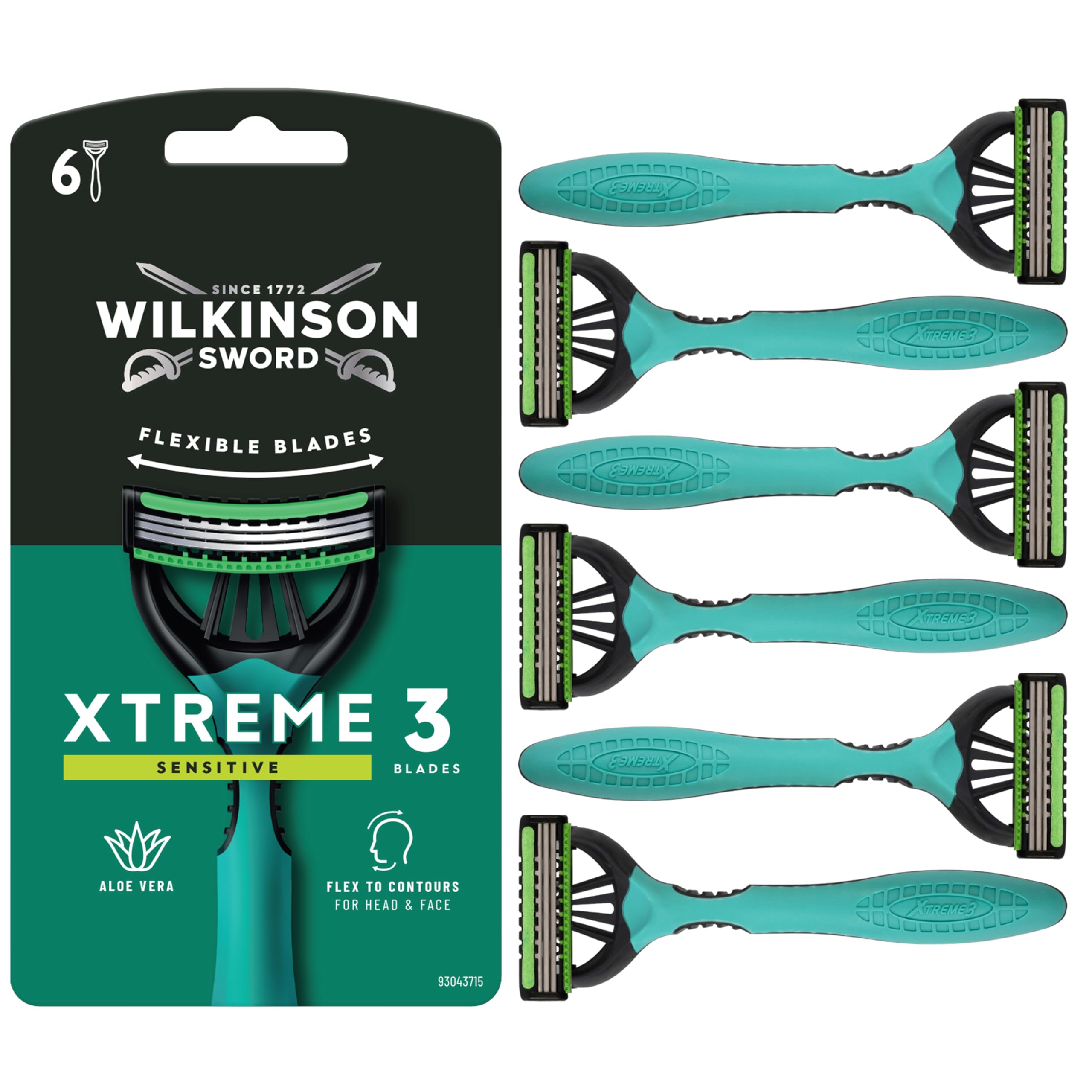 Wilkinson Sword Xtreme 3 Sensitive Einwegrasierer 6er-Pack für Männer