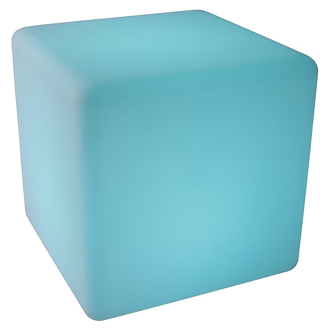 LED-Highlights Led Leuchtwürfel, Sitzwürfel, 30 cm Led Würfel Gartenleuchte Batterie Farbwechsel Bunt Dimmbar Fernbedienung W