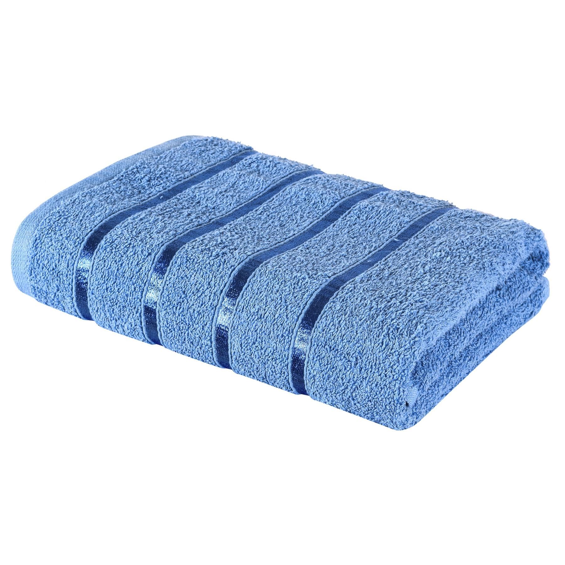 A2Z Luxurious 100% Cotton Blue Color Towel 500 GSM Soft Absorbent Bath Towel (66x118 cm)
