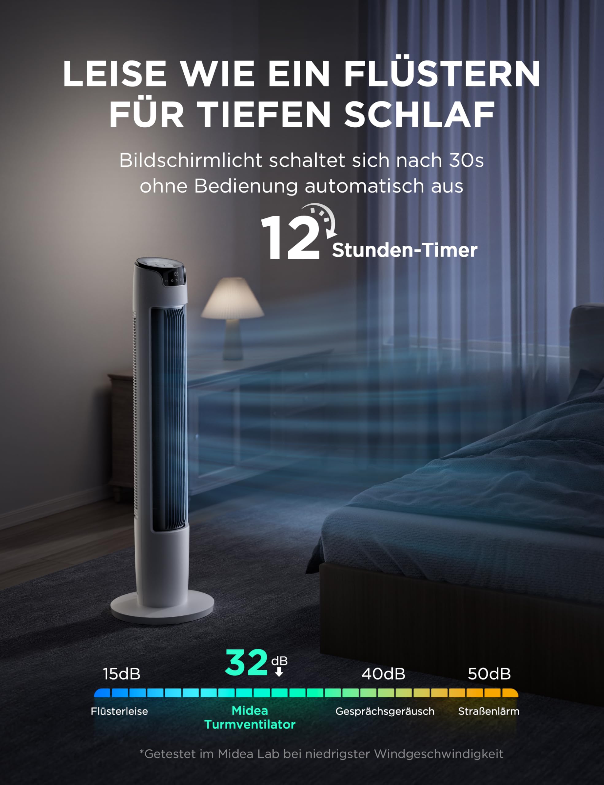 Midea FZ10-16AR Column Fan with Remote Control 8