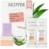 Skipper Foaming Hand Soap Tablet Refills - 12 Pack - 96 fl oz Total (12x 8 fl oz) - Compostable Packaging - Variety Fragrance Pack - Plastic-Free - Moisturizing