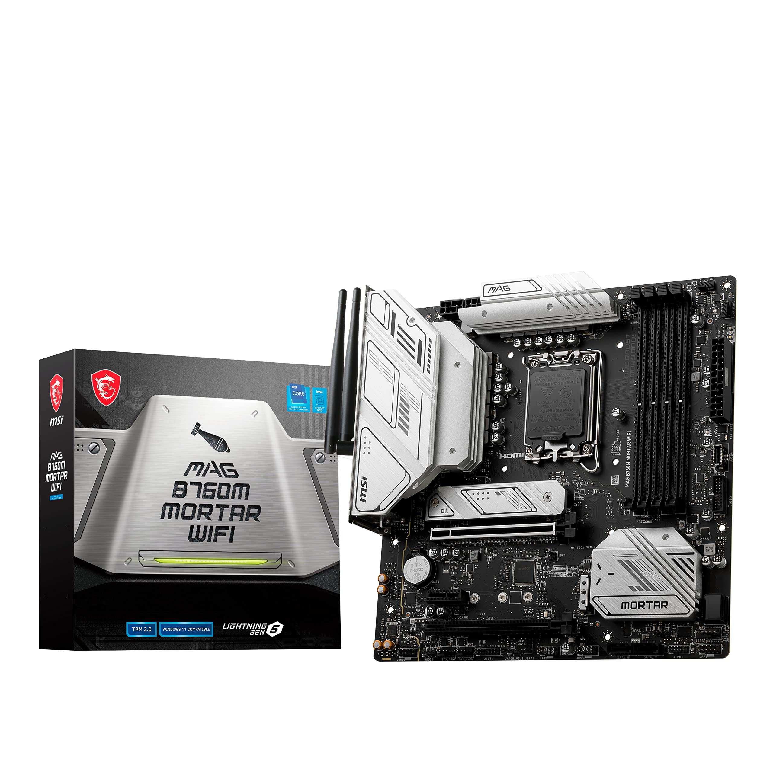 MSI MAG B760M MORTAR WIFI (Socket 1700/B760/DDR5/S-ATA 6Gb/s/Micro ATX)