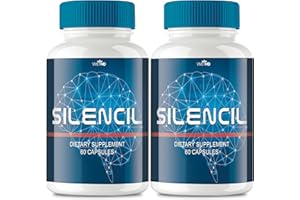 VIVE MD Silencil Max for Tinnitus, Official Silencil Pills for Tinnitus Reviews, Silencil Tinnitus Supplement, Maximum Strength Silencil Hearing Support, Tinnitus Support for Ringing Ears Treatment (2 Pack)