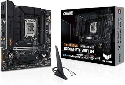 ASUS TUF Gaming B760M-BTF WiFi D4 Motherboard LGA 1700 mATX DDR4 PCIe 5.0 WiFi 6
