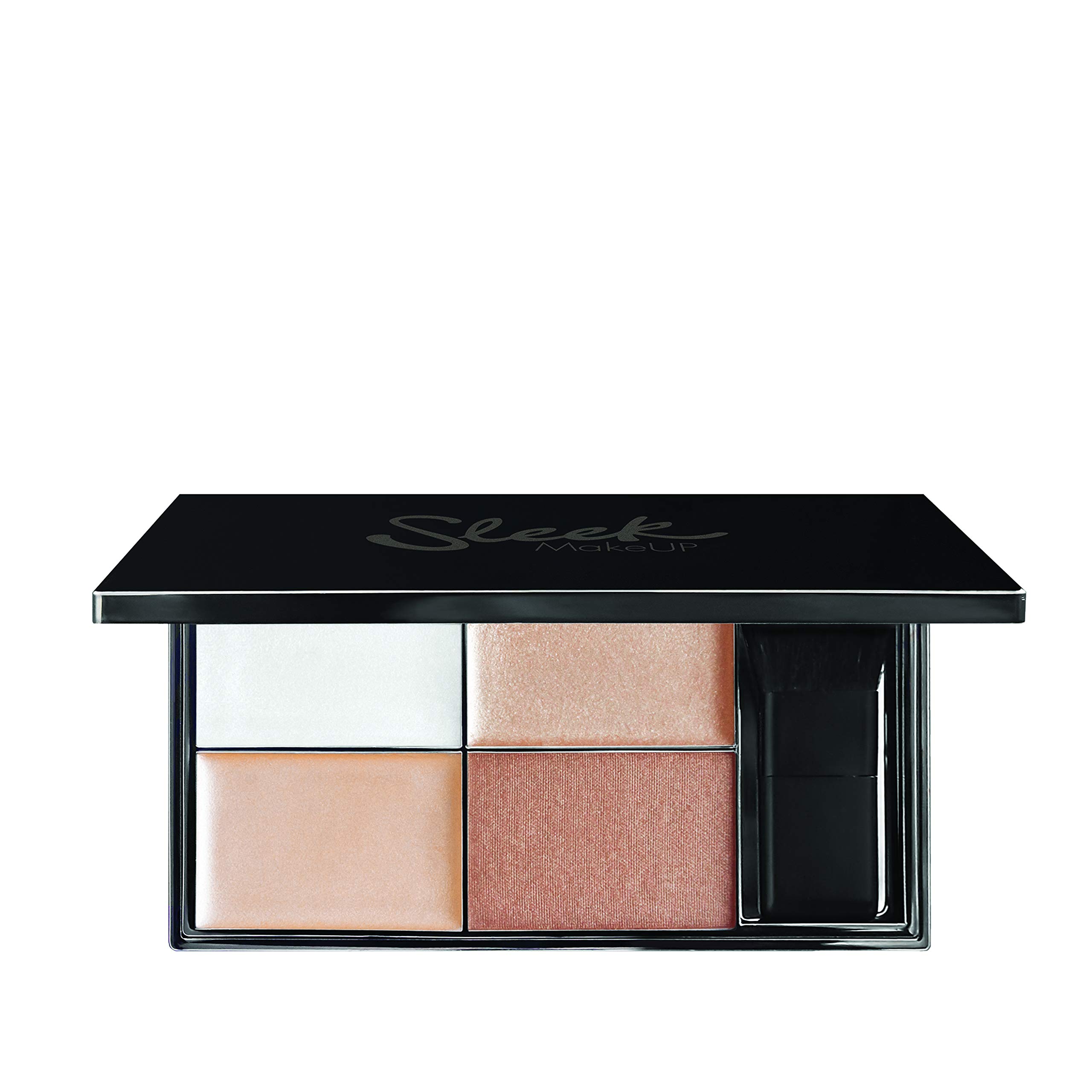 Sleek MakeUP Highlighting Palette, Long Lasting, Lightweight, Intense Colour, Easy to Blend, Precious Metals 9g