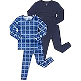 JunNeng Bamboo Viscose Pajamas for Toddler Boys, Baby Kids Soft Stretchy Pajamas Sets Sleeper