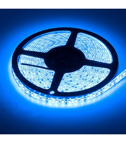 HAASHADA LED Lights Strips, Super Bright DC12V 5m/16.4ft 15000LM SMD5054 (5050 Upgraded) 600 LEDs Strip Lights, Dimmable Flexible LED Ribbon Tape Strips, Non-Waterproof Green - Foto 5