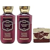 Bath & Body Works Autumn Drive 2 Pack Body Lotion Bundle with a Cherry On Top Bar Soap - Full Size