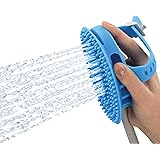 Aquapaw Equine and Extra-Large Dog Grooming Tool – Curry Comb, Sprayer and Scrubber All in One – for Horse, Livestock and Lar