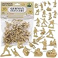 BMC CTS WW2 German Infantry Plastic Army Men - 32pc Tan Soldier Figures