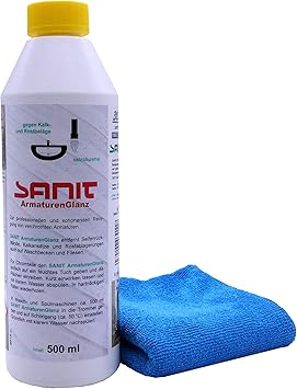 Sanit Armaturenglanz 500ml I Fur Strahlende Armaturen I Mit Gratis Microfasertuch By Kor4u I Made In Germany Amazon De Baumarkt