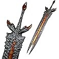 Blazing Steel Medieval Foam Sword Two Hand Sword Dante Devil Rebellion Red Queen Sparda Dante (40-54 inches)