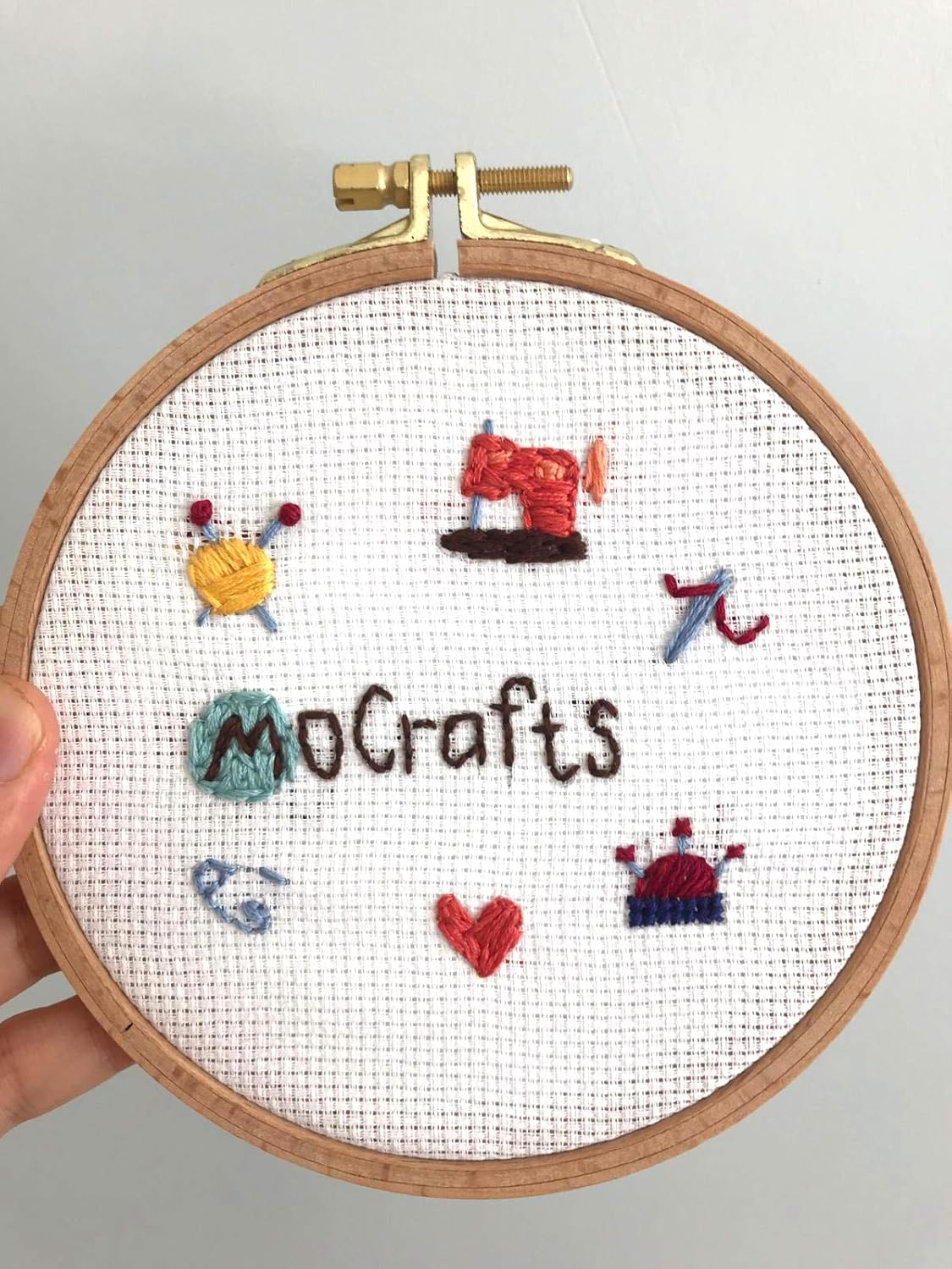 6 Colors 6 Pieces Aida Cloth 14 Count Cotton Cross Stitch Fabric for