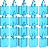 Paterr 20 Pack Plastic Clear Tote Bags 10 x 10 x 4 Inch Stadium Approved Gift Bag with Handles for Women Sports Work Travel