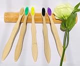 Goaycer Bamboo Toothbrushes 10 Pack Eco Friendly Medium Bristles view 5