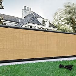 SUNLAX Privacy Fence Screen 8x50FT Heavy Duty Mesh