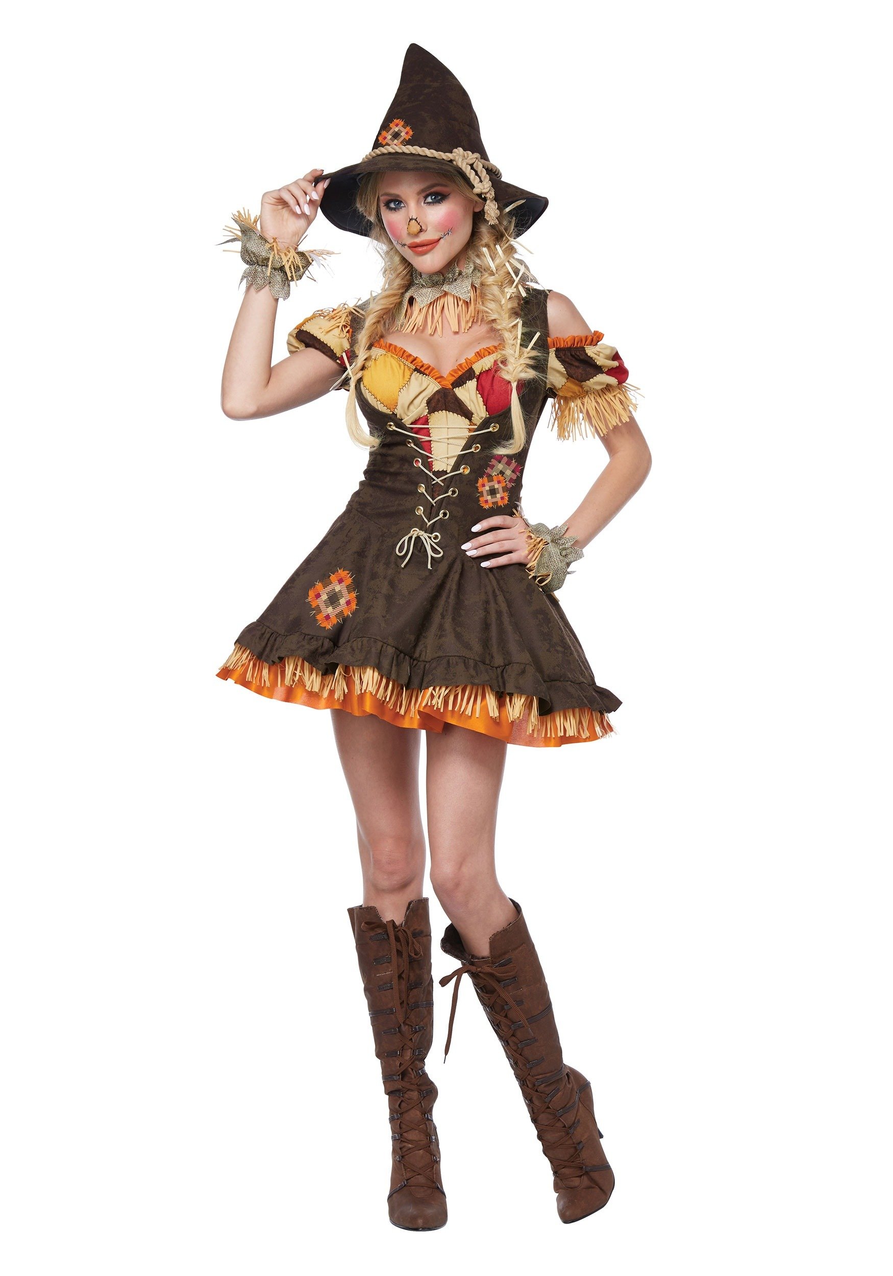Photo 1 of California Costumes Women's Sassy Scarecrow Costume Small