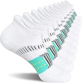 suaskk Womens Athletic Cushioned Anti-Blister Comfort Running Ankle Socks 5 Pairs