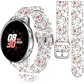 20mm Watch Bands Compatible with Samsung Galaxy Watch 7 FE 6 5 4 40mm 44mm, Galaxy Watch 6 4 Classic 5 Pro 45mm Active2 Band, Sport Watch Straps for Women Men