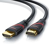 CSL - 10m Ultra HD HDMI cable (High Speed) with Ethernet | ARC and CEC | multiple shielding (triple shielding) | Deep Color | fully HDCP compliant / HD Ready / 3D TV / 1080p - 2160p / 4K @ 30Hz / Audio Return Channel