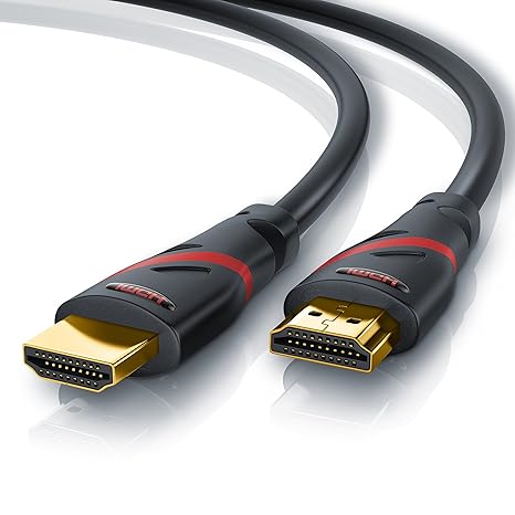 CSL-Computer 5m - Ultra HD 4k HDMI Kabel 2.0b | High Speed with Ethernet | 3 Fach geschirmt Stecker- und Kontaktschirmung | 4