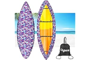 CLYISRUT 10-16FT Waterproof Kayak Covers for Outdoor Storage, Canoe Cover Accessories, Boat Cover Oxford Shade Marine Cockpit Dust Cover UV Protection Ultra Sunblock Shield for Fishing Boat Kayak Canoe