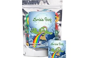 JLDESIGNMEDIALLC Zombie Barf Rainbow Lace Licorice Mixed Fruit Flavored Strings Fun Unique Halloween Candy Gag Gift for Birthday Girls, Boys, Kids & Teens (5.5 Ounces)