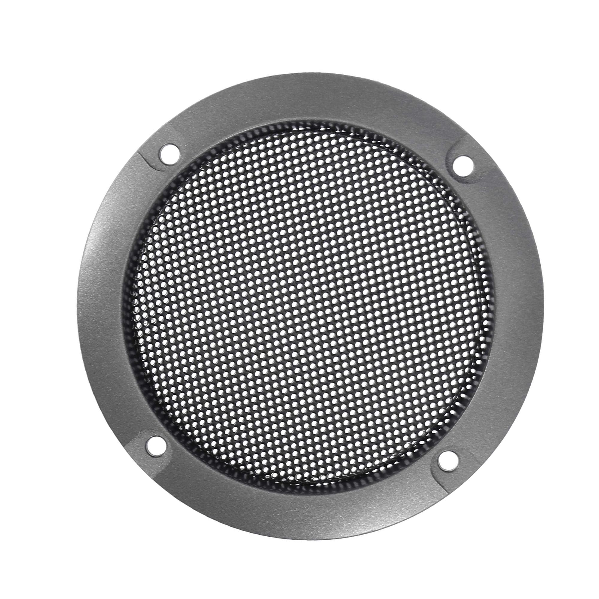 MACHSWON Car Audio Speaker Cover Mesh 3" Subwoofer Grill Horn Glossy Guard Protector Titanium Tone