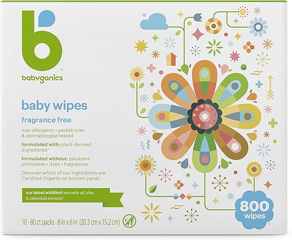 babyganics flushable baby wipes