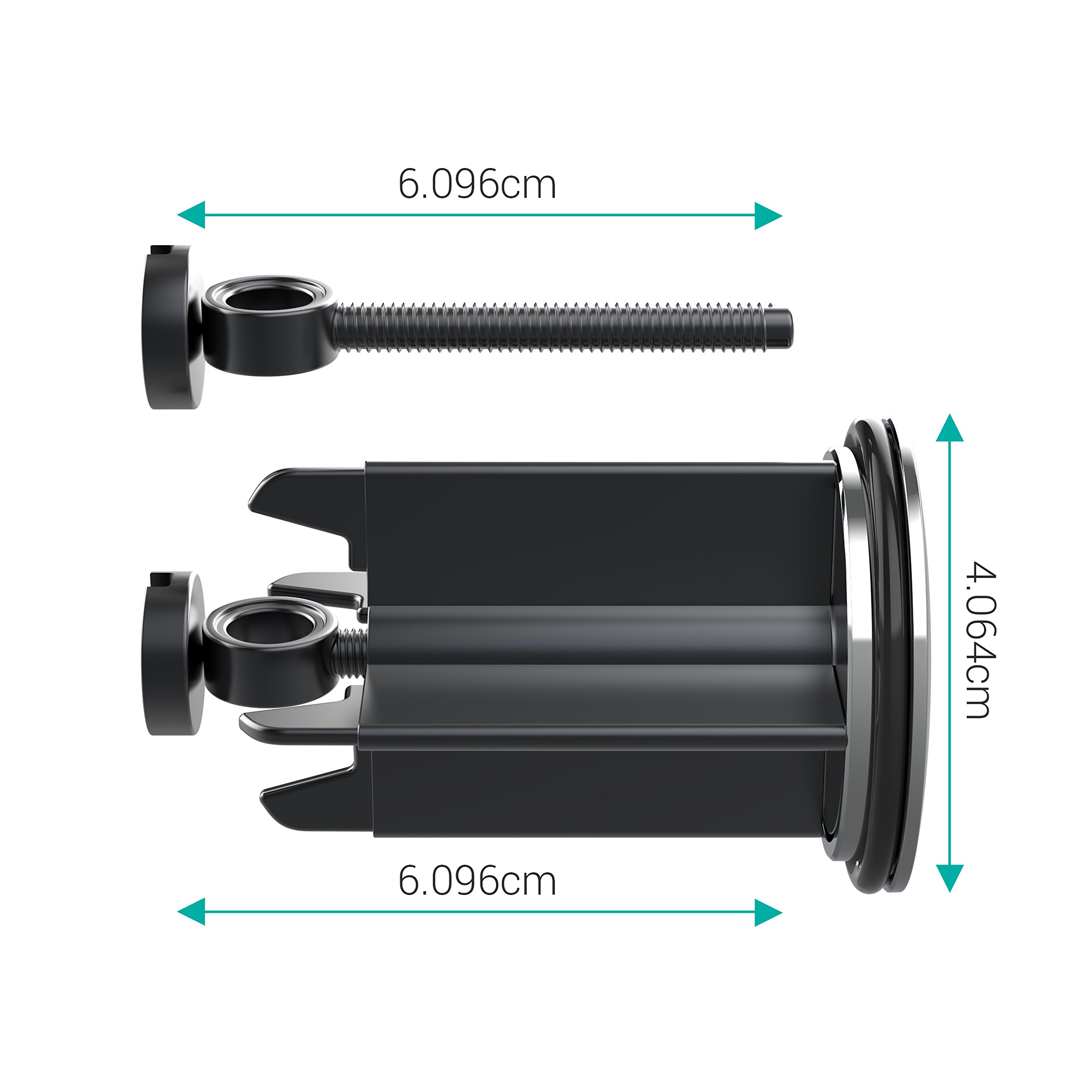 M. ROSENFELD Premium Sink Plug 40mm Chrome - Universal Stopper For Bathroom Sinks and Bidets - Height Adjustable, Stainless and Limescale Resistant, The Perfect Seal