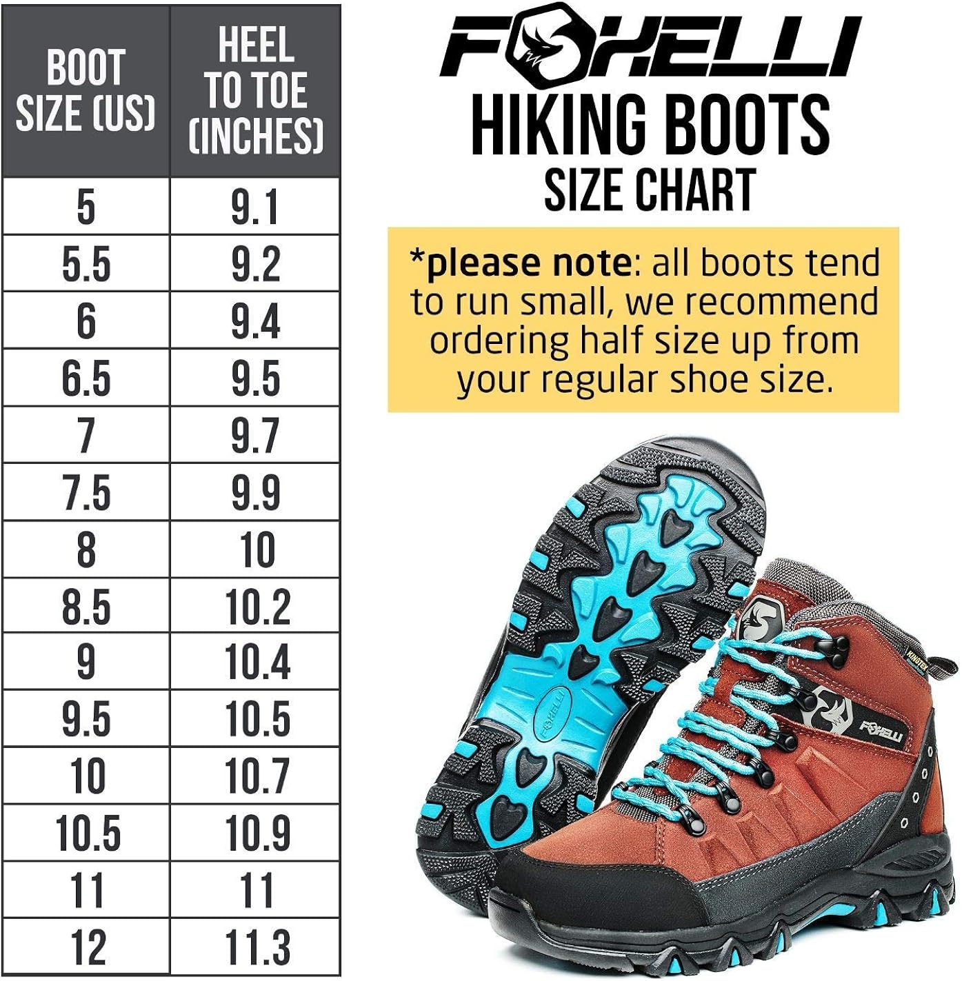  | Foxelli Women’s Hiking Boots – Waterproof Suede Leather Hiking Shoes for Women, Breathable, Comfortable & Lightweight Hiking Boot | Hiking Boots