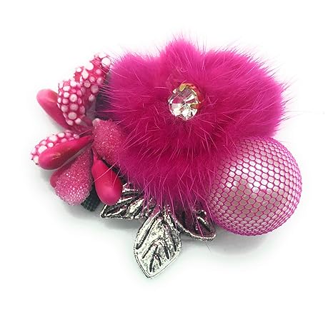 L A C E S T Y L E S Ls 9 Mtr Soft Fur Flower With Zerkan Stone