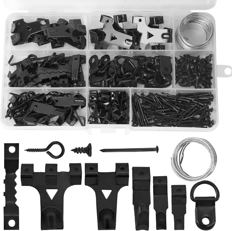 NORTHERN BROTHERS Picture Hooks Heavy Duty 250Pcs Wall Hangers Kit