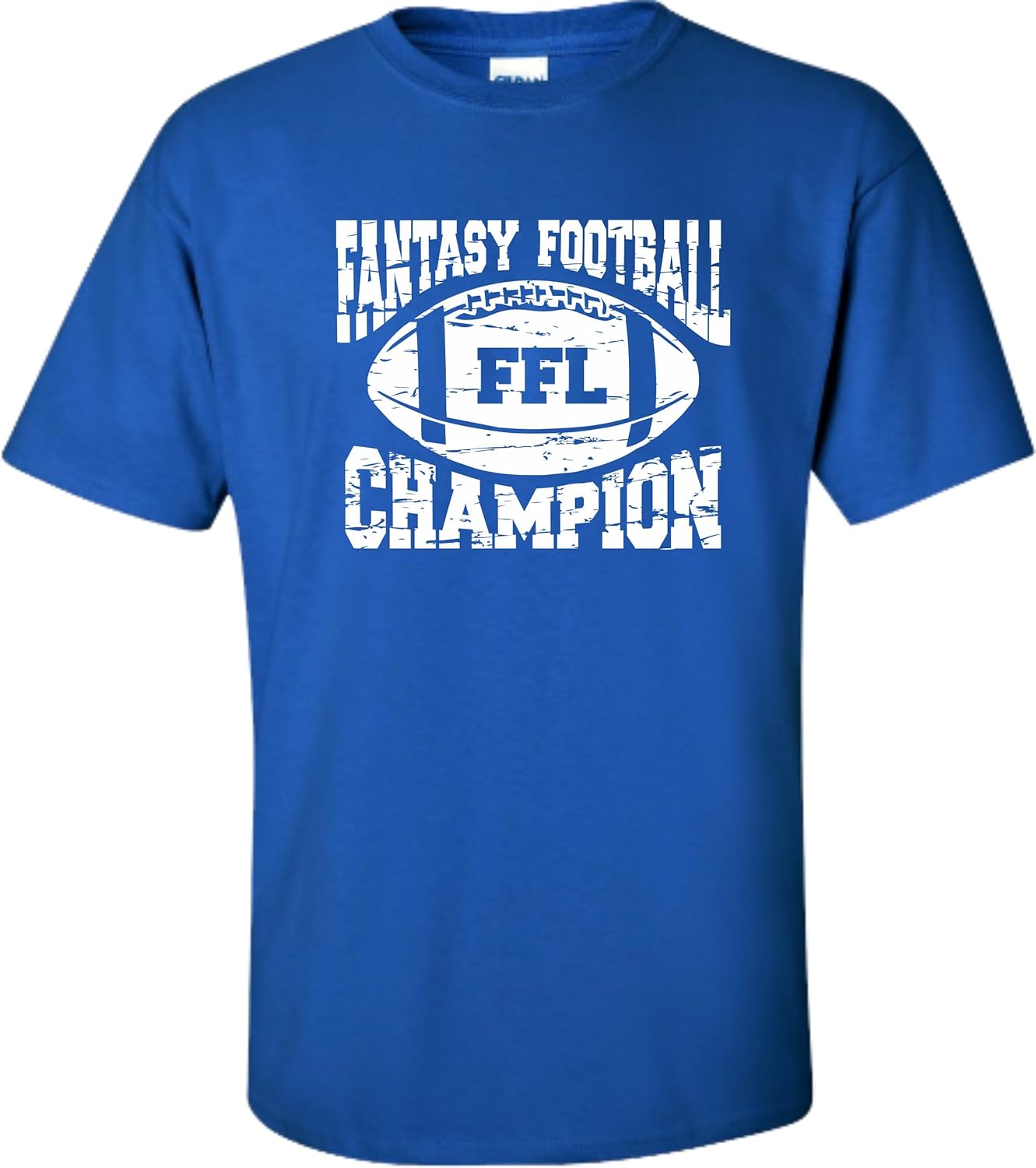 X Royal Blue Adult Fantasy Football Champion Ffl Champion T Shirt 3731