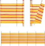 Yello WBL Printed Outdoor Windbreak 120 cm H x 371 cm W Stripes