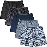 Natural Feelings Classic Boxers Shorts Cotton Woven Mens Underwear Boxers Pack