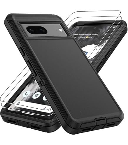 Carveit Carcasa De Madera Compatible Con Google Pixel 7 Funda [Grabado En Madera E Incrustación De Mejillones] Obra De Arte única Para Pixel 7 Carcasa (Madera Oscura-Brújula