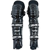 MyLec MK5 Street/DEK Shin Pad, Lightweight &amp; Durable Hockey Accessories, 360&deg; Straps, Hard Front Shells, Breathable Material, Metatarsal Padding Ice Hockey Shin Guards, Foam Rubber