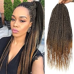 MOSINA Senegalese Twist Crochet Hair,24 Inch Ombre