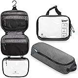 Toiletry Bag Kit Set: Hanging Travel Toiletry Bag
