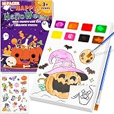 Yeolepor Halloween Crafts for Kids Toddlers Paint with Water Book & Sticker | Halloween Gifts for Kids, Painting Crafts, Mess Free Watercolor, Drawing Activities, Trick or Treat Toy, Boy Girl Ages 4-8