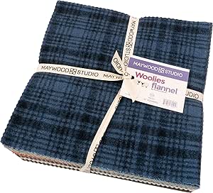 Bonnie Sullivan Woolies - Flanelle Mer Orageuse - 40 Bandes De 2,5 Pouces En Rouleau