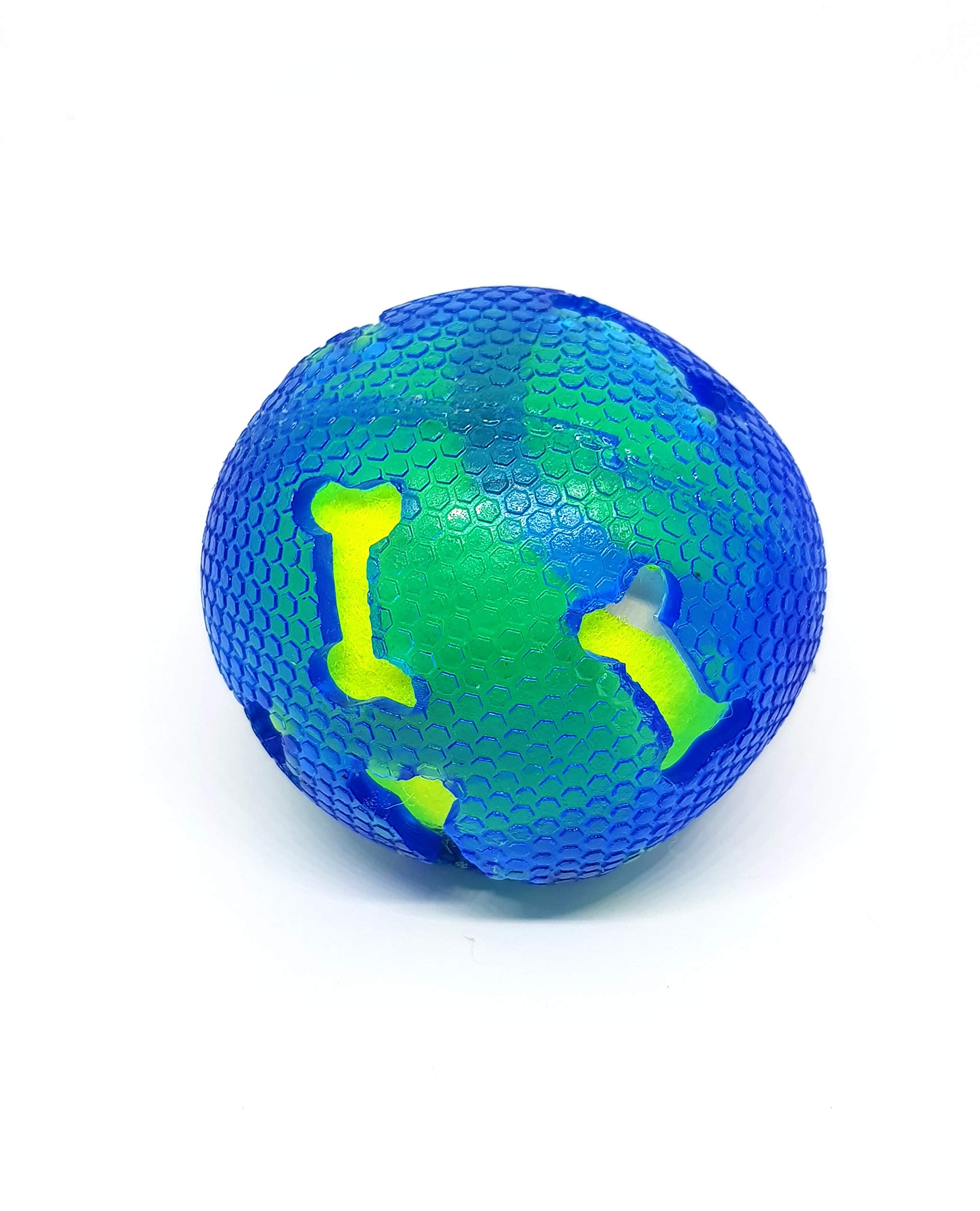 takestop® Tennis Ball with Soft Rubber Protection 7CM Dog Play Ball ED_68222 Pet Training Chewing Random Color